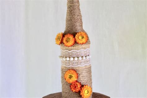 Buy Decorative Bottle handmade with dried flowers - BloomyBliss