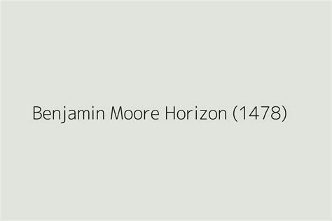 Benjamin Moore Horizon 1478 Color HEX Code