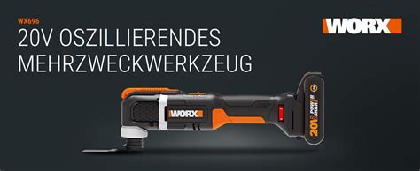 WORX WX696 20V Cordless Multifunction Tool - Electric Tool for Cutting ...
