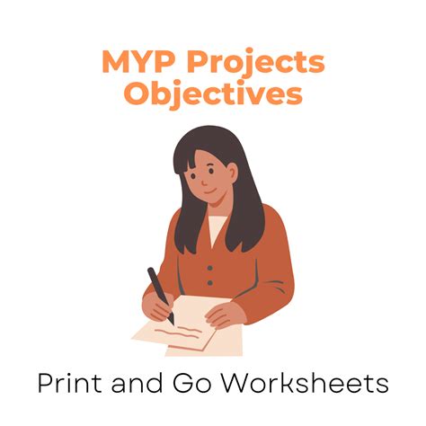 Myp Projects Objectives Print And Go Worksheet