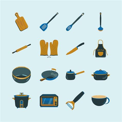 Premium Vector Kitchen Tool Illustration Set