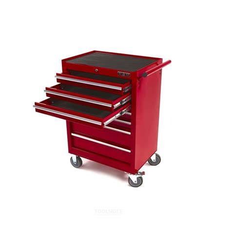 HBM 7 Drawers High Tool Trolley Red Toolsidee Ie