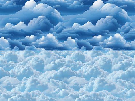 Aesthetic Dreamy Clouds Digital Seamless Paper Pattern Pack - Etsy