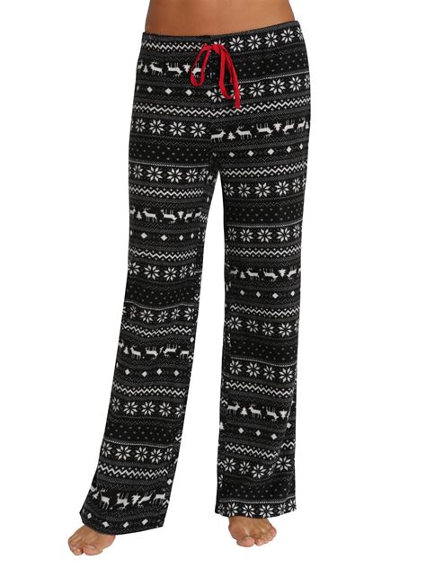 Blis Blis Adult Womens Fuzzy Fleece Pajama Pants With Drawcord