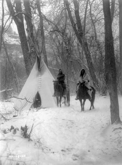 Winter Indian Camp 1908 Travel With Cowboys In