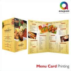 Pvc Restaurant Menu Card Printing Service In Maharashtra Digital At