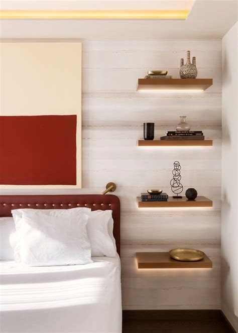 White Floating Shelves Bedroom Ideas / This particular set of floating ...