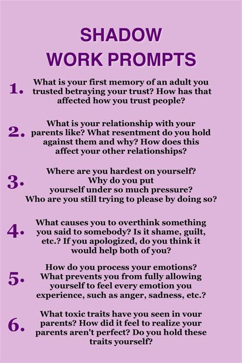 Shadow Work Prompts For Healing Trauma Klopmedical