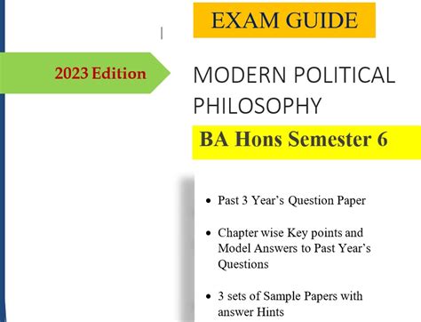 6th Sem Exam Guide Modern Political Philosophy