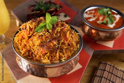 Biryani Indian Meal Stock Photo | Adobe Stock