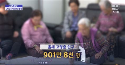 신선한 경제 고령 인구 900만 명 돌파절반 이상 일하고 싶다