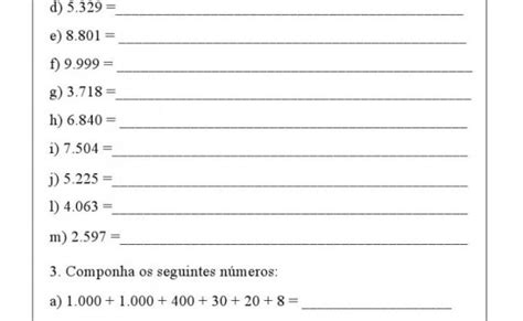 Atividades Com Composicao E Decomposicao 5o Ano Educa Otosection