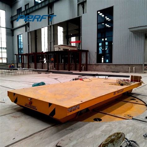 China Customized Transfer Wagon Rail Battery Electric Flatbed Cart