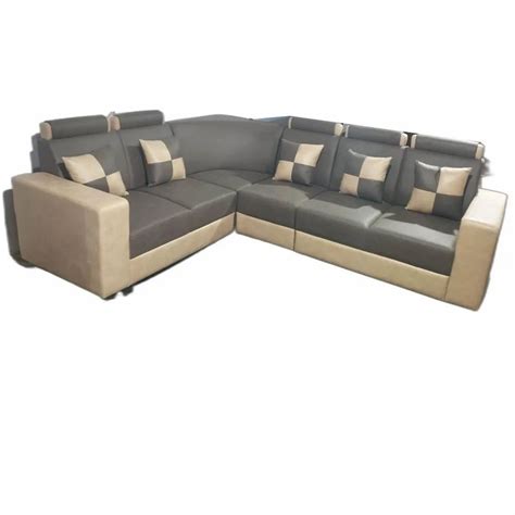 Leather Seater L Shape Sofa Set At Rs Set In Surat Id