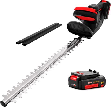 Mzk 20v Cordless Hedge Trimmer 22 4 Inch Power Share Bush Trimmer Handheld Hedge Cutter Grass