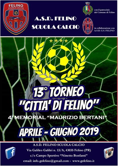 Presentata la 13ª edizione del Torneo Città di Felino Memorial