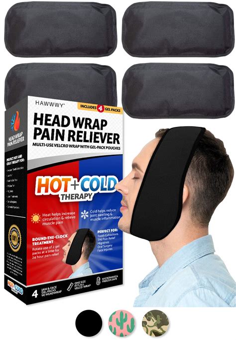 Buy Hawwwy Head Wrap Pain Reliever Wrap Reusable Hot Cold Gel Packs Perfect For Wisdom