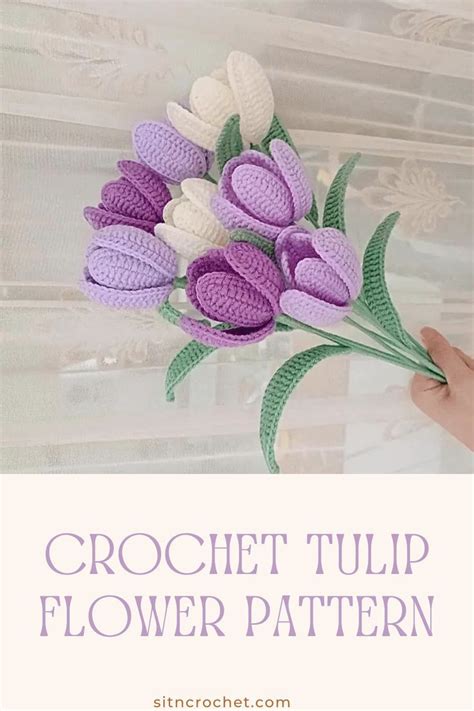 Elegant Tulip Delight Free Crochet Flower Pattern Crochet Flower