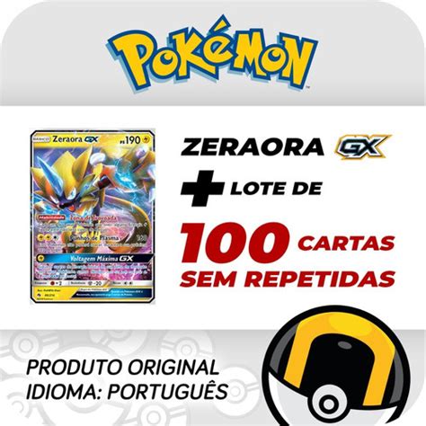 Carta Pok Mon M Tico Zeraora Gx Lote Cartas Shopee Brasil