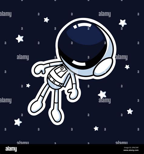 Astronaut Floating In Space Stock Vector Images Alamy