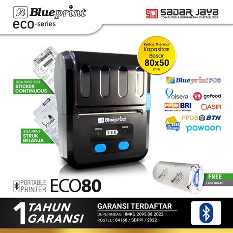 Blueprint Printer Portable Bluetooth Thermal Kasir Eco