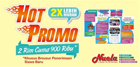 Promo Brosur Di Nuela Percetakan Tasikmalaya 081322349644 Nuela