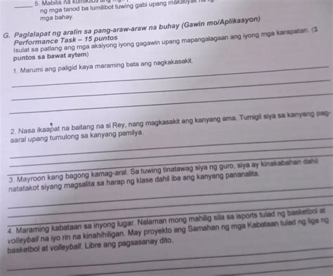 G Paglalapat Ng Aralin Sa Pang Araw Araw Na Buhay Gawin Mo Aplikasyon