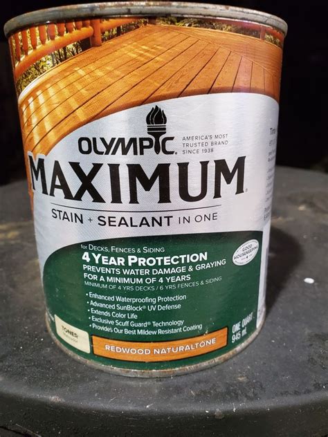 Olympic Maximum Stain And Sealant Redwood Naturaltone For Sale In