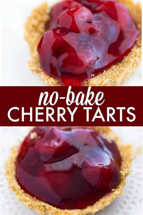 No Bake Cherry Tarts Simply Stacie