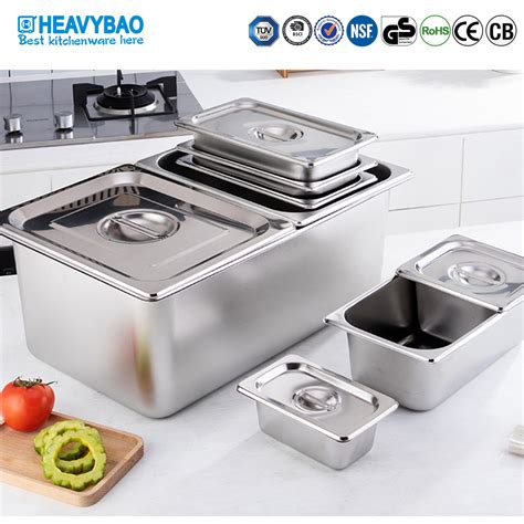 Heavybao Manufacturer Kitchen Ss Stainless Steel Food Gn Pan China