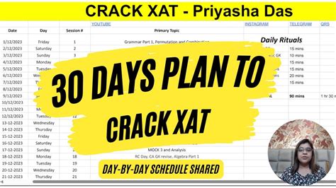 XAT 2024 Preparation In 30 Days Day By Day Schedule Complete Road Map