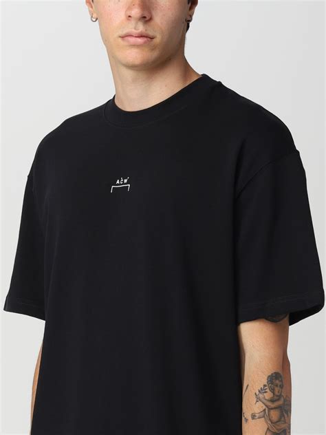 A Cold Wall T Shirt For Man Black A Cold Wall T Shirt Acwmts