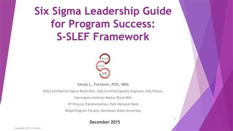 Pdf Lean Six Sigma Leadership Guide For Program Success · Six Sigma Leadership Guide For