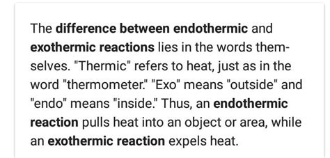 Differentiate Between Exothermic And Endothermic Reaction