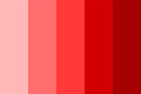 Red Tints with Shades Color Palette