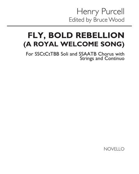 Fly Bold Rebellion A Royal Welcome Song Sheet Music By Henry