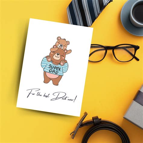 Happy Fathers Day Printable Card Fathers Day Card Pdf Printable