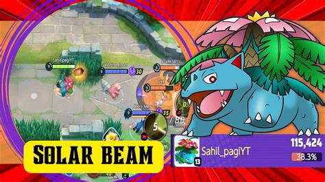 Solar Beam Is Too Good Venusaur Pokemon Unite YouTube