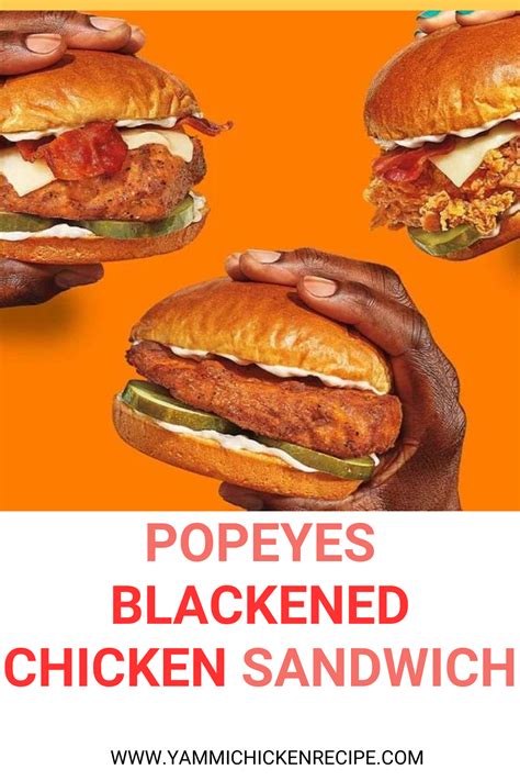 Popeyes Blackened Chicken Sandwich Blackened Chicken Chicken Sandwich Chicken Soup Recipes