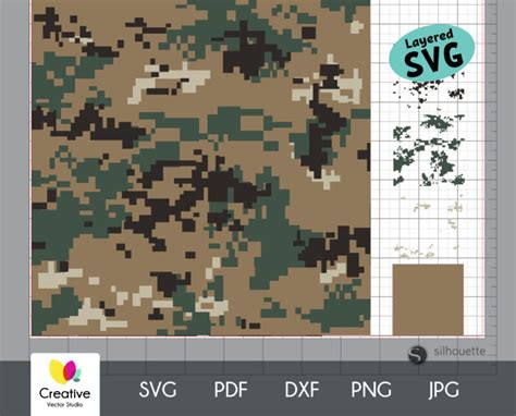 Marpat Camouflage SVG Seamless Pattern | Creative Vector Studio