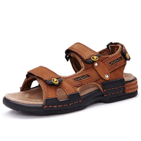 High Quality Boys Sandals Genuine Leather Big Boy Kids Beach Sandals