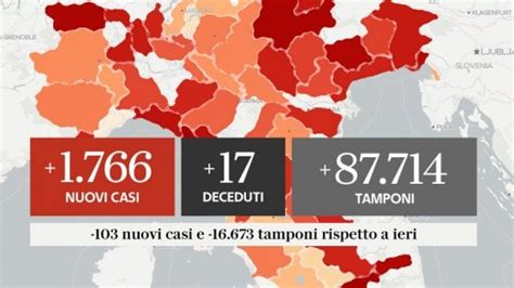 Coronavirus In Italia Bollettino Di Oggi 27 Settembre Aggiornamento