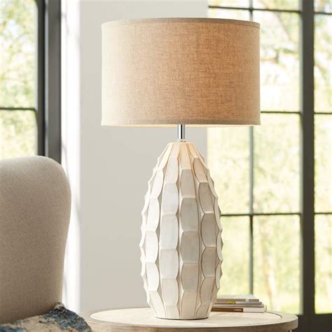 Cosgrove White Ceramic Table Lamp - #17V23 | Lamps Plus