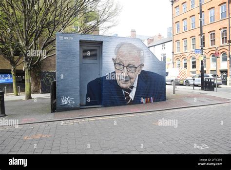 Sir Captain Tom Moore Mural Manchester Local Street Artist Akse P19