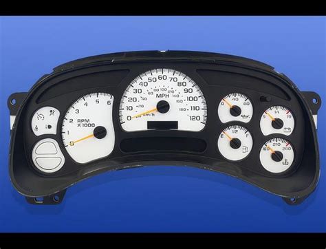 Purchase Silverado Truck Gas Dash Instrument Cluster White