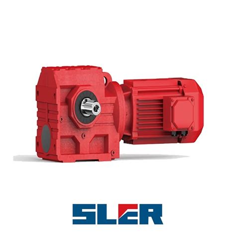 S77 Series Helical Worm Geared Motor With Iron Casting Foot Flange