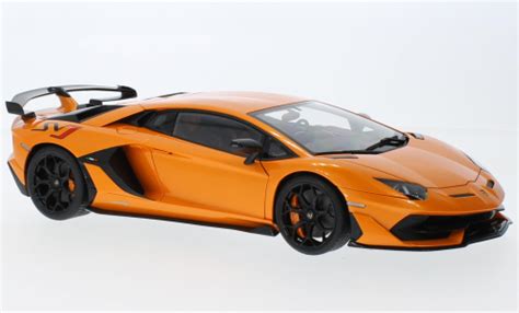 Diecast Model Cars Lamborghini Aventador 118 Autoart Svj Metallise