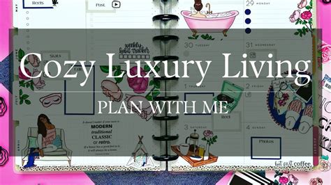 Plan With Me Cozy Luxury Living Spread Happy Planner Dashboard