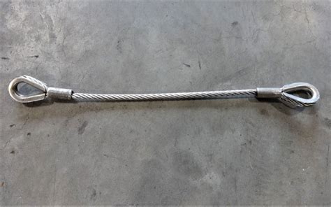 Eye To Eye Wire Rope Sling 34 Dia X 33 Long 304 Stainless Steel