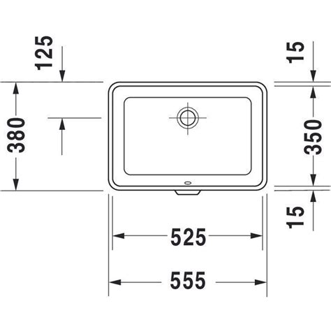 Duravit Nd Floor Vasque Encastrable Par Dessous Sans Plan De Robinet